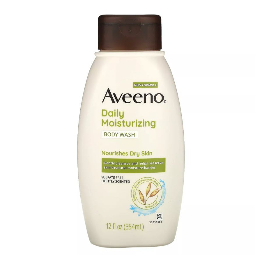 Aveeno Daily Moisturizing Body Wash, Lightly Scented, 12 fl oz