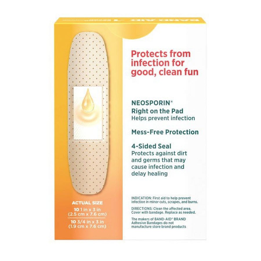 Band-Aid Infection Defense with Neosporin Assorted Sizes, 20 ct