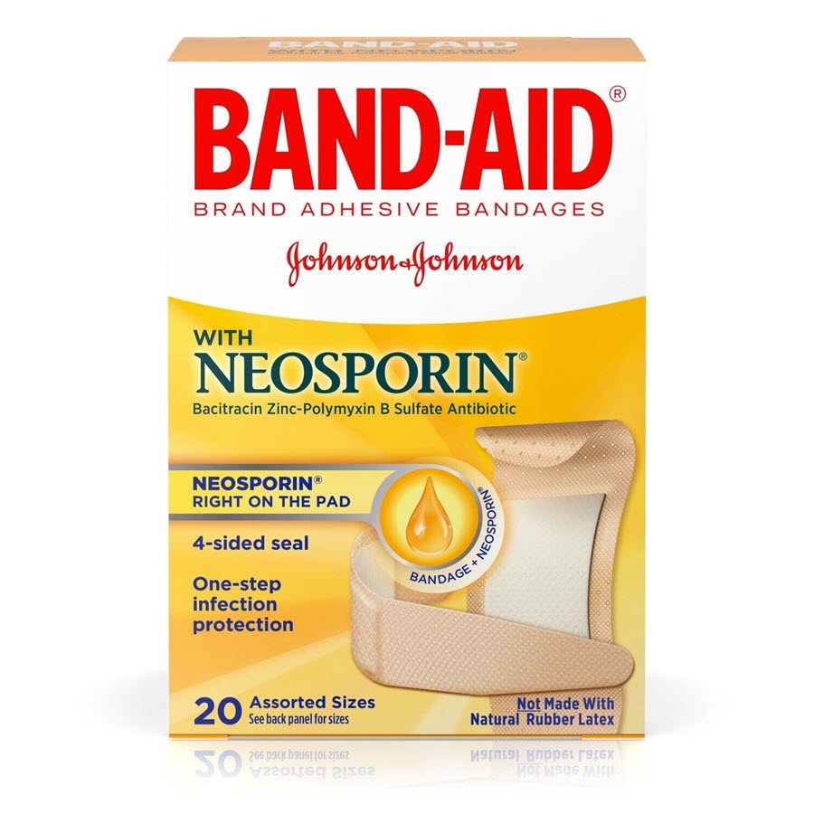 Band-Aid Infection Defense with Neosporin Assorted Sizes, 20 ct