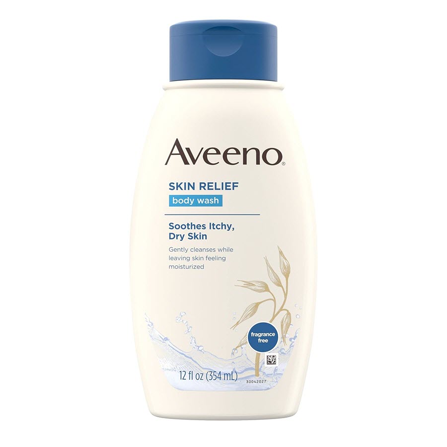 Aveeno Skin Relief Body Wash, Fragrance Free, 12 Fl Oz