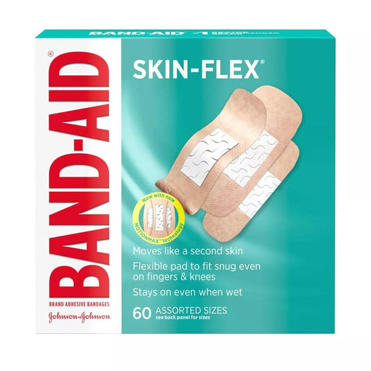 Band-Aid Skin-Flex Assorted Sizes Adhesive Bandages - 60ct