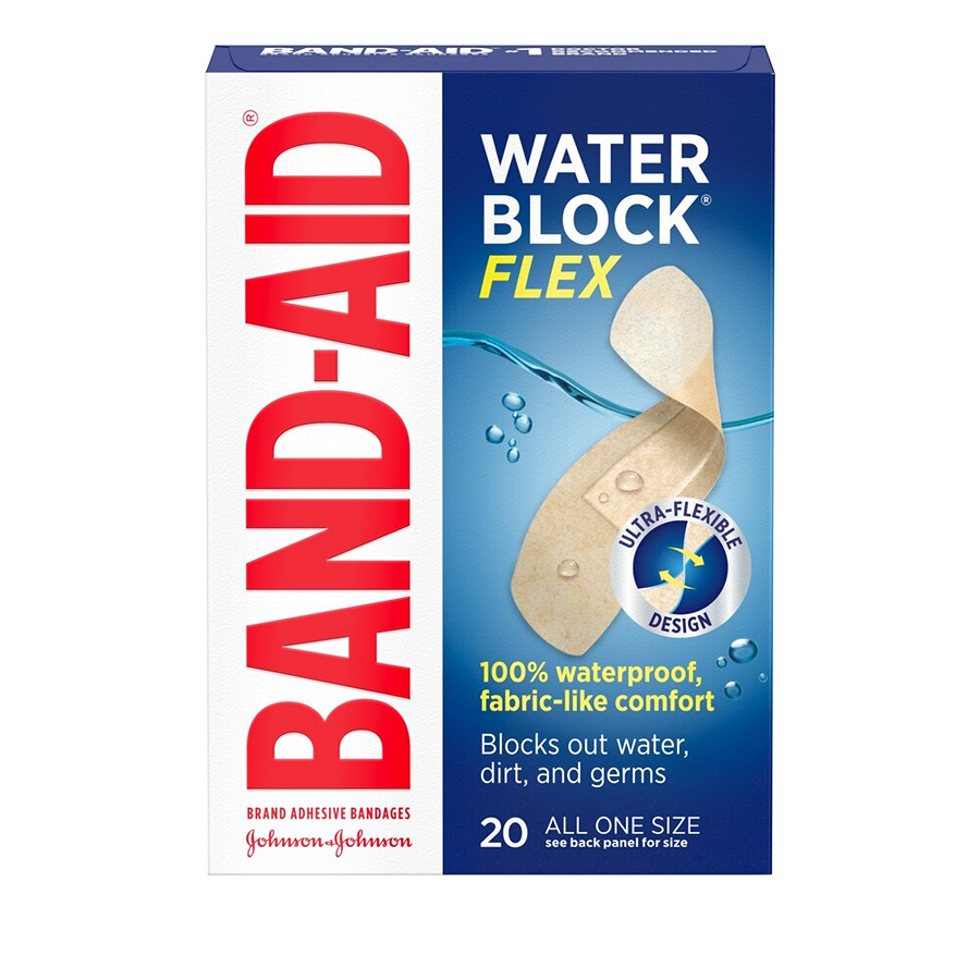 Band-Aid Water Block Flex Adhesive Bandages, One Size - 20ct