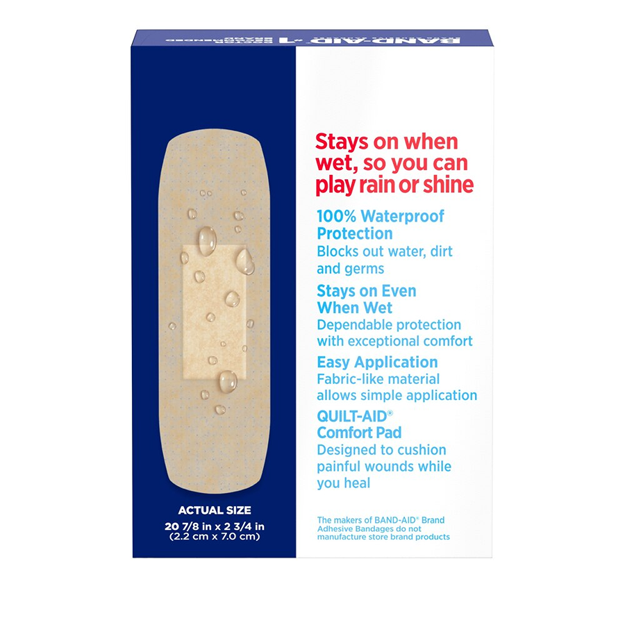 Band-Aid Water Block Flex Adhesive Bandages, One Size - 20ct