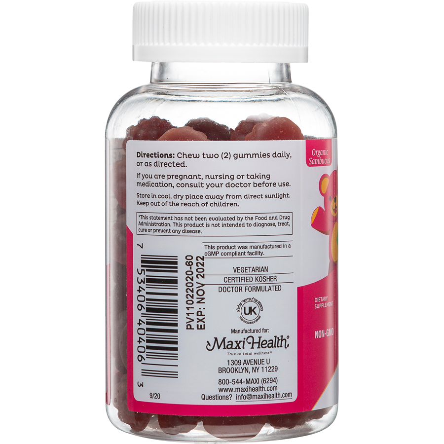 Maxi Health Elderberry C & Zinc-Licious! Gummies