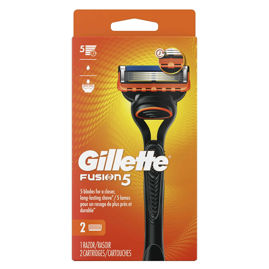 Gillette Fusion5 Men's Razor + 2 Razor Blade Refills