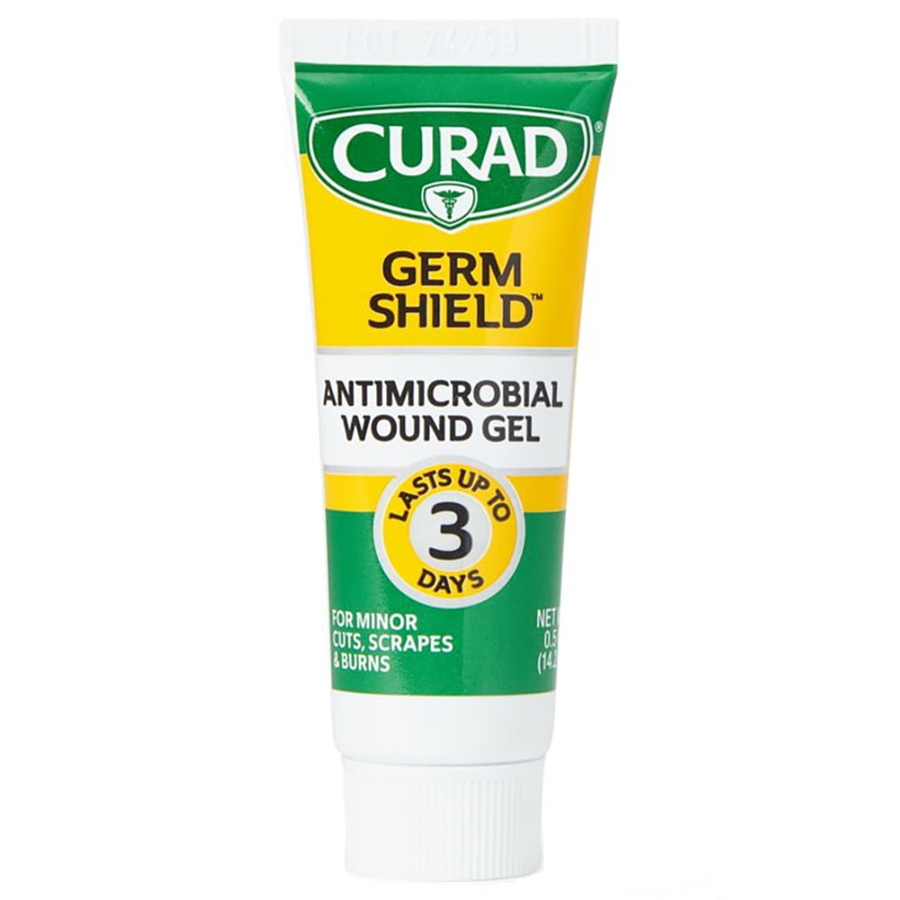 Curad Germ Shield Antimicrobial Gel Silver, 0.50 oz