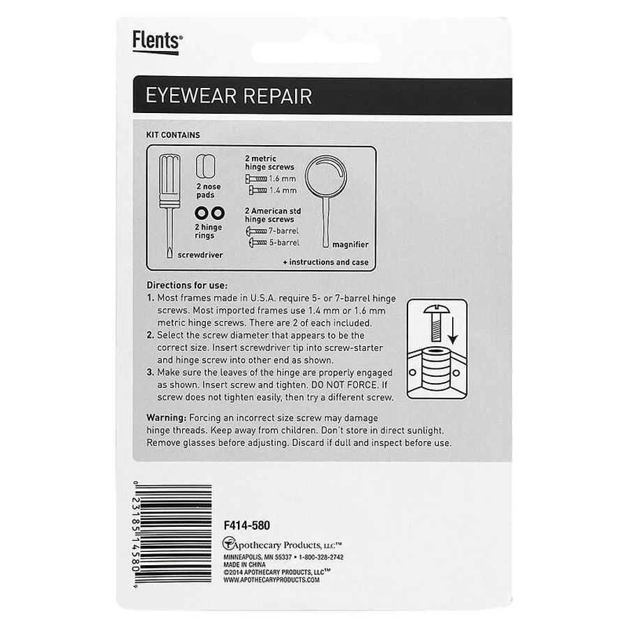 Flents Eyeglass Repair Kit And Magnifier