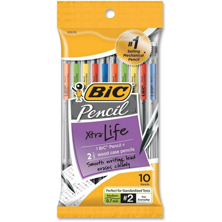 BIC Mechanical Pencil, Medium Point (0.7 mm), 10 ea