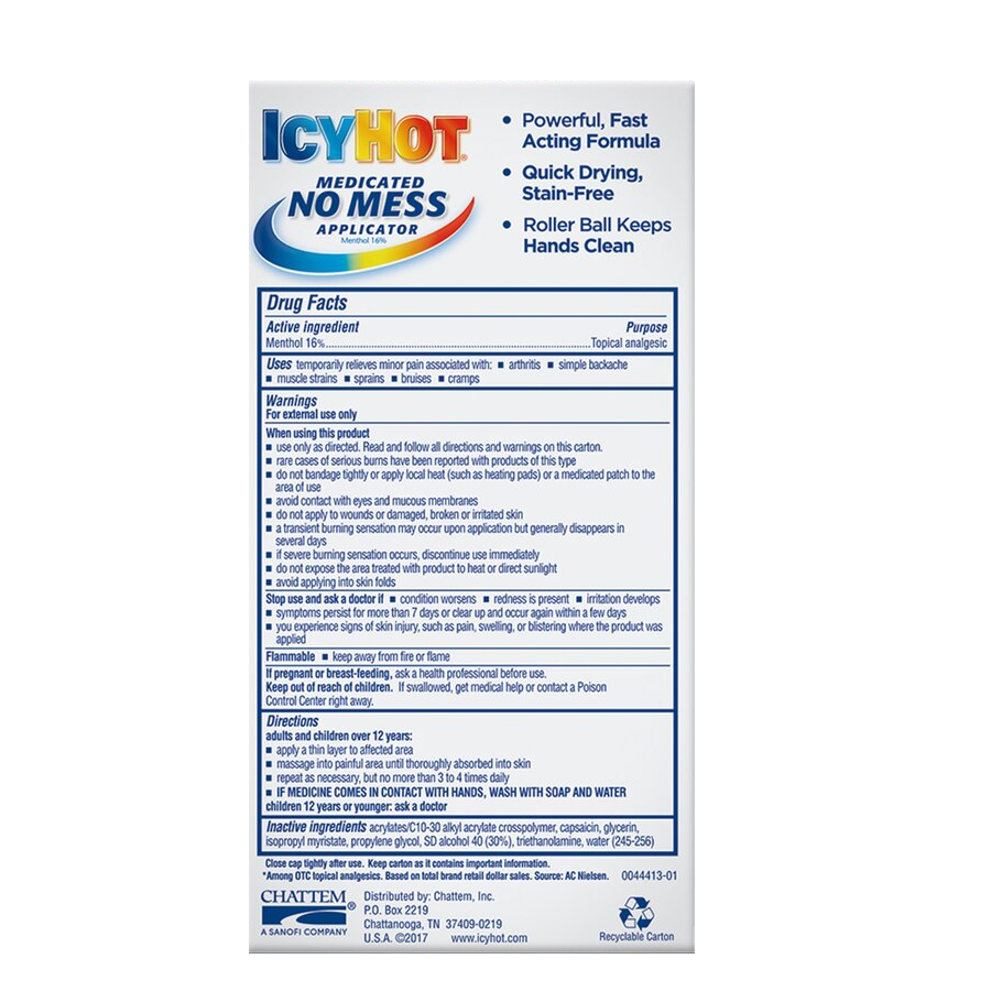 Icy Hot with No Mess Applicator - 2.5oz