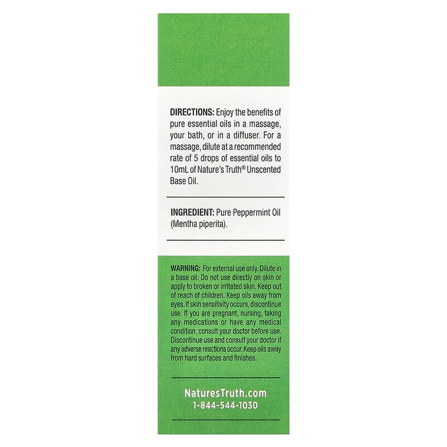 Nature's Truth Peppermint Aromatherapy Essential Oil - 15ml