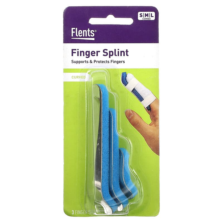 Flents, Flents Assorted Curved Finger Splints, 3 each 97428