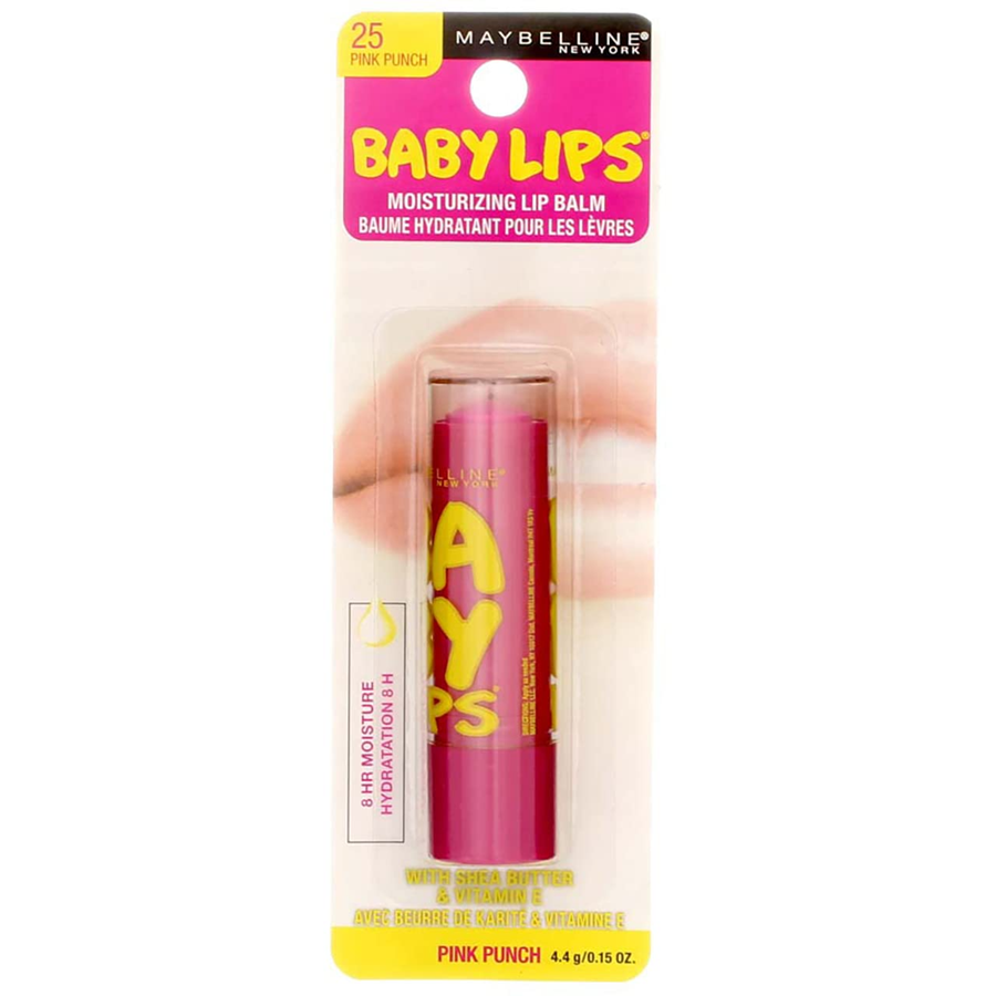 Maybelline Baby Lips Moisturizing Lip Balm SPF 20, Pink Punch, 0.15 oz