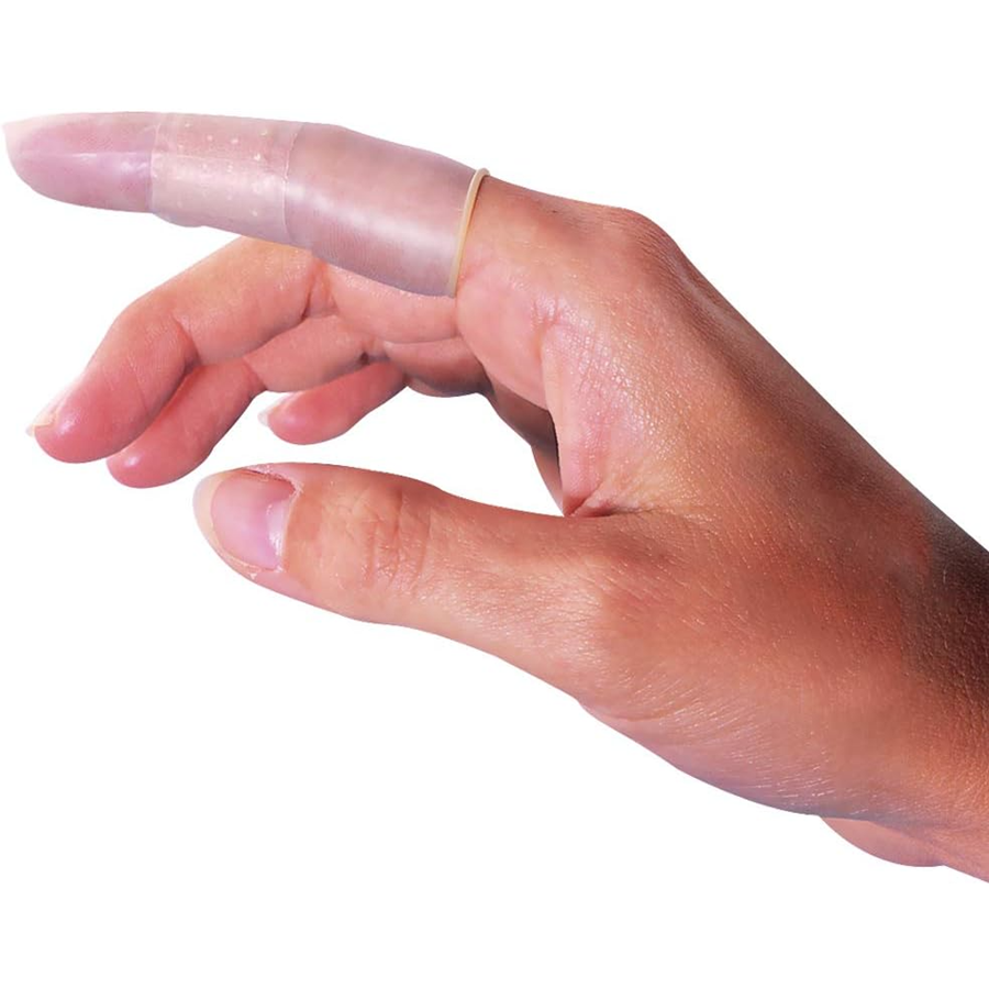 Flents Finger Cots - Fingertip Cover for Injuries, Rubber Protection