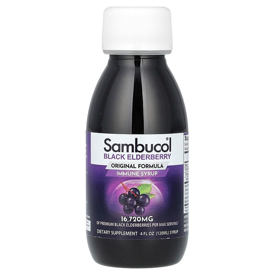 Sambucol Black Elderberry Vegan Immune Support Syrup - 4 fl oz