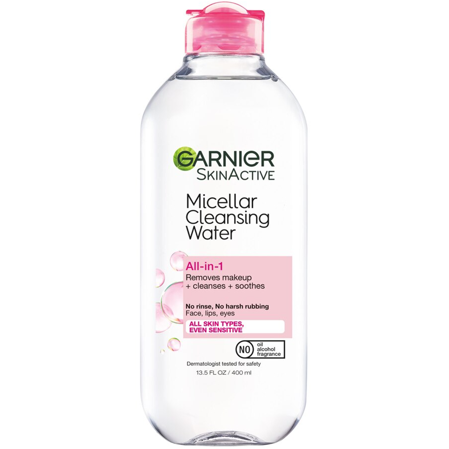 Garnier SKINACTIVE Micellar Cleansing Water All-in-1 Makeup Remover & Cleanser, 13.5oz