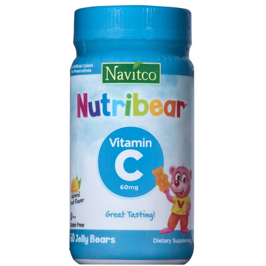 Navitco Kosher Nutribear Vitamin C Gummies, Fruit Flavor, 100mg - 60ct