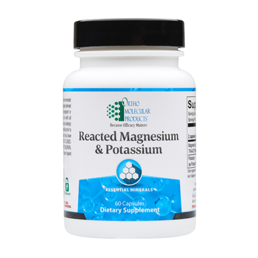 Ortho Molecular Reacted Magnesium & Potassium, 60 Capsules