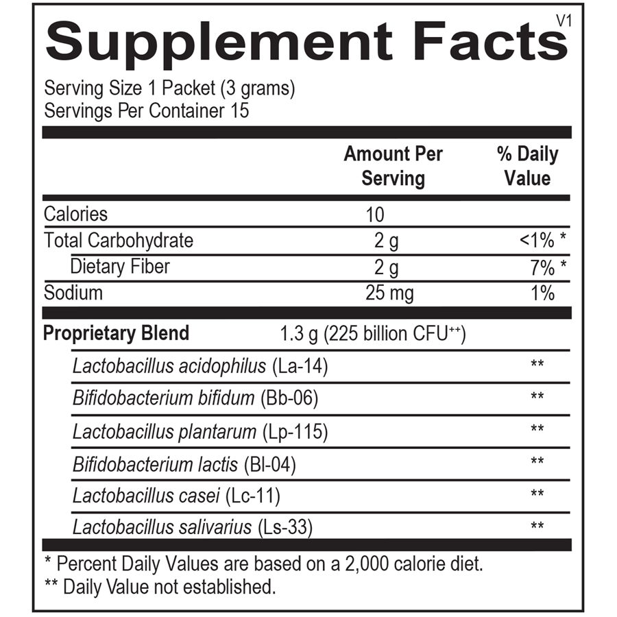 Ortho Molecular PRObiotic 225 - 15-3 Gr Packets