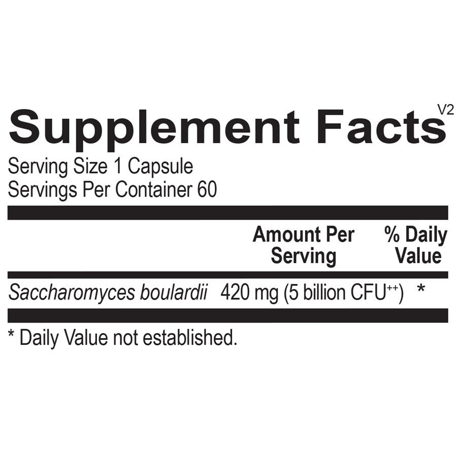 Ortho Molecular Saccharomyces Boulardii, 60 Capsules