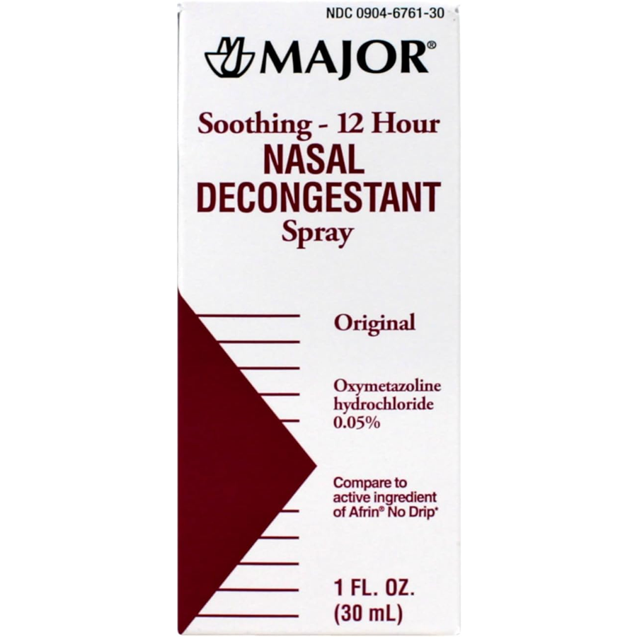 Major Nasal Decongestant Soothing 12-Hour Spray - 1 fl oz (30ml)