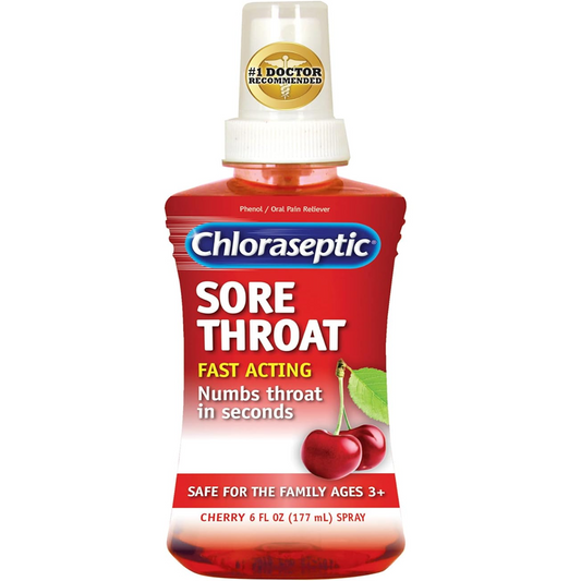 Chloraseptic Sore Throat Spray, Cherry - 6oz