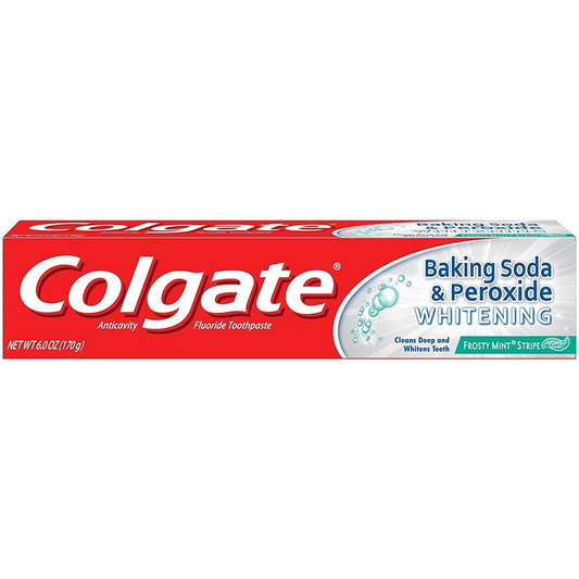 Colgate Baking Soda and Peroxide Whitening Gel Toothpaste, Frosty Mint, 6 oz