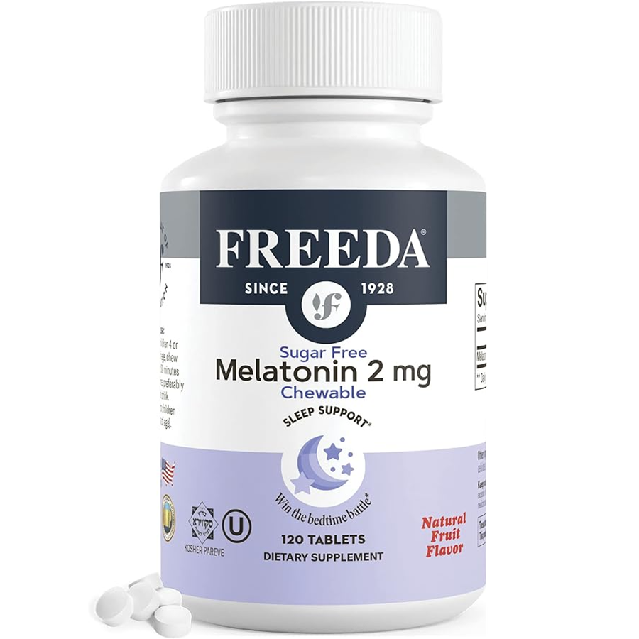 Freeda Chewable Melatonin 2 mg - Sugar Free, 120 Chewable Tablets