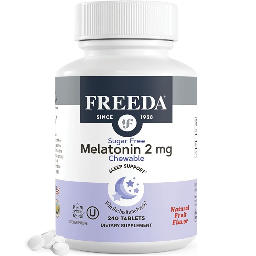 Freeda Chewable Melatonin 2 mg - Sugar Free, 240 Chewable Tablets