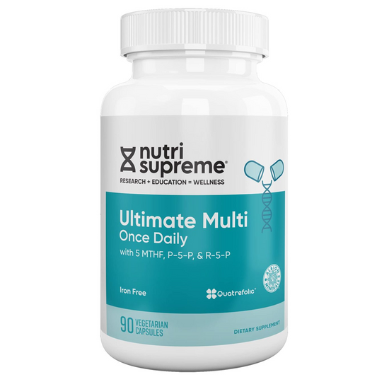 Nutri-Supreme Research Ultimate Multi One Daily With 5 MTHF & P-5-P Iron Free, 90 Vegetarian Capsules