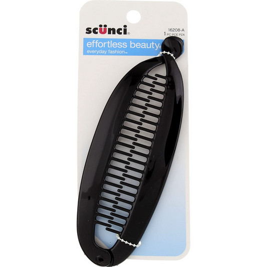 Scunci Flat Tort Cinch Comb, Black