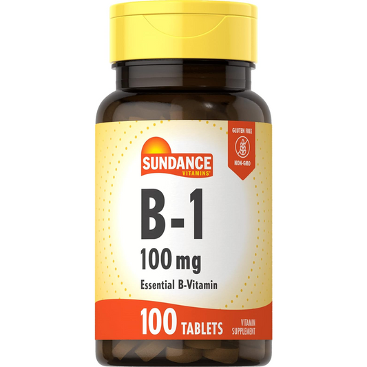 Sundance Vitamins B-1 100 Mg Energy Metabolism Tablets, 100 Ea