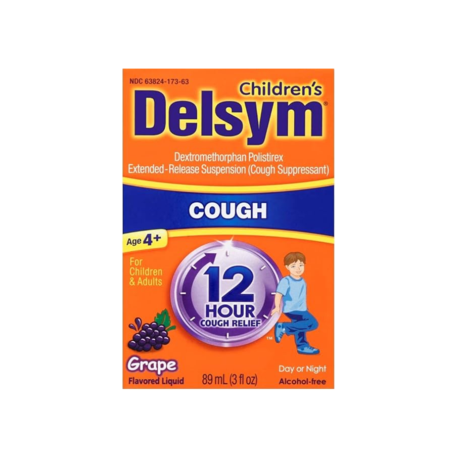 Delsym Children's 12 Hr Cough Relief Liquid, Grape, 3oz