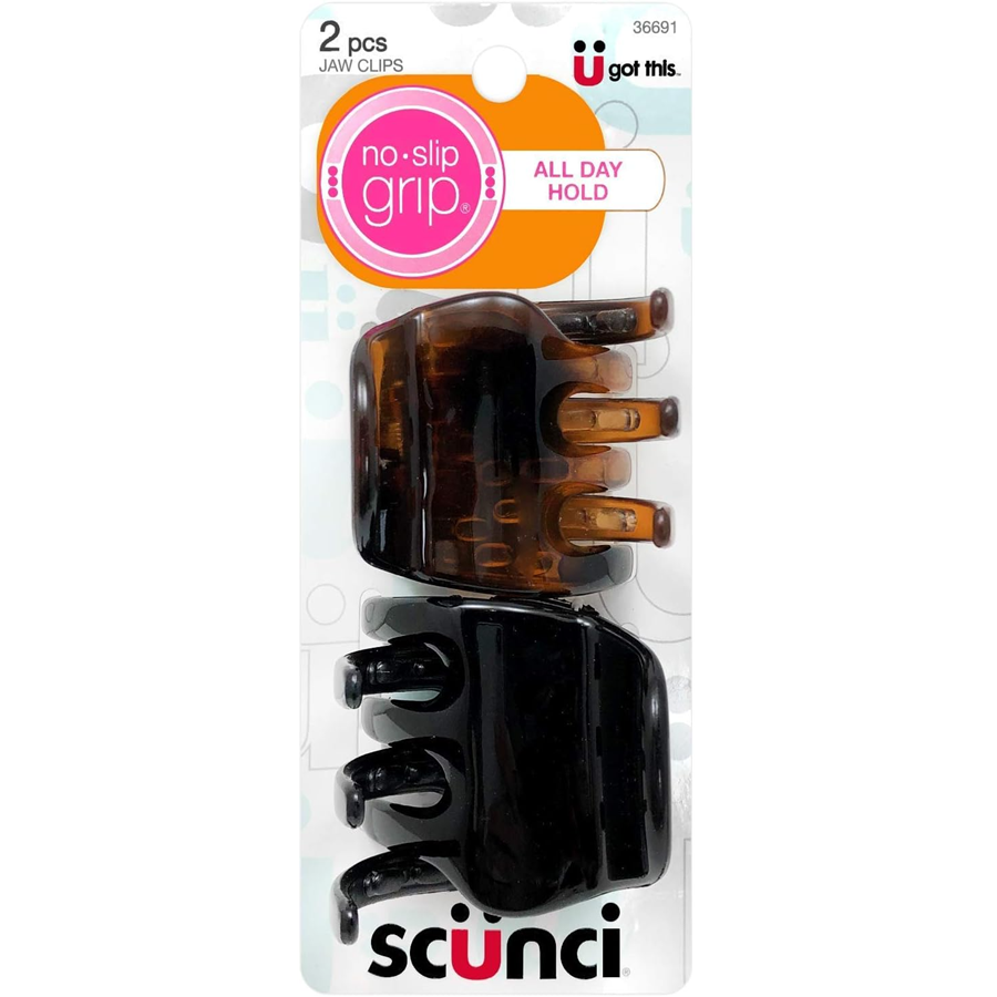 Scunci No Slip Chunky Jaw Clip, 2ct