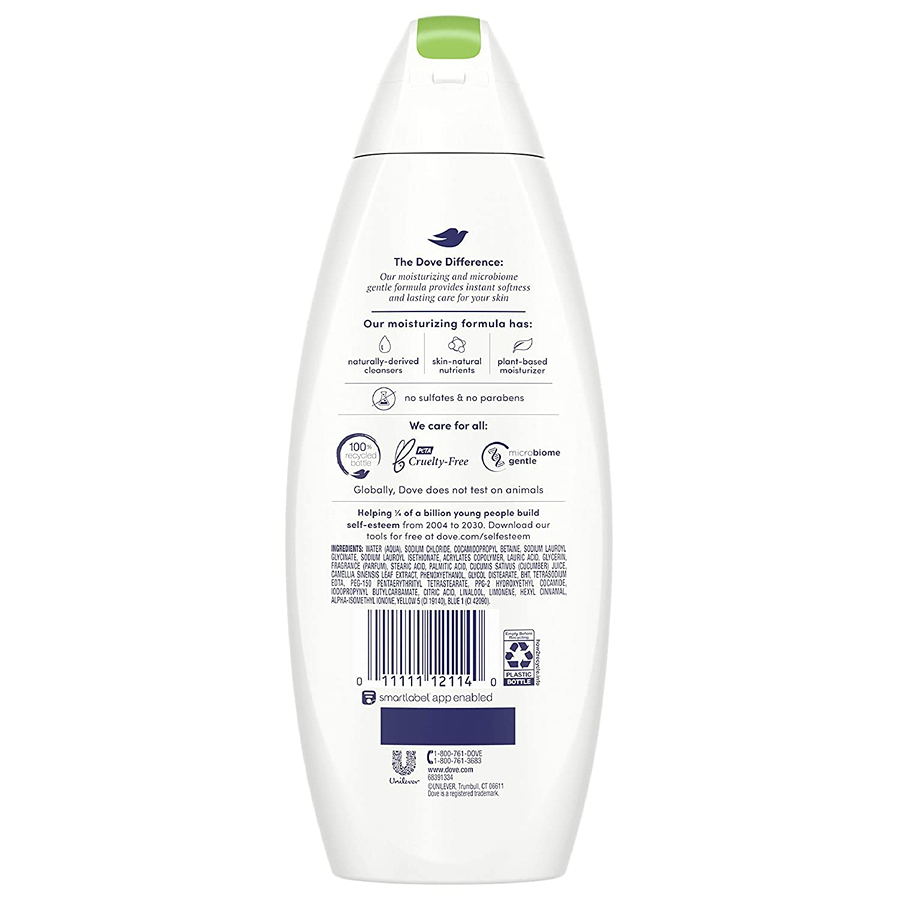 Dove Go Fresh Body Wash, Cool Moisture, Cucumber & Green Tea, 12 oz