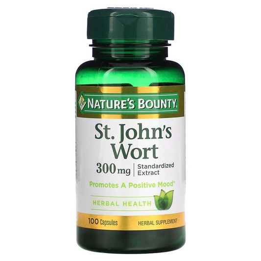 Nature's Bounty St. John's Wort Herbal Health Supplement, 300mg, 100 Capsules