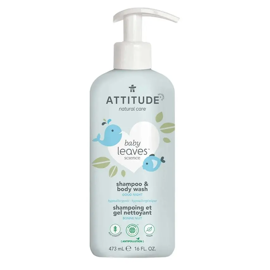 Attitude Baby Leaves 2-in-1 Good Night Shampoo & Body Wash 16 fl. oz.