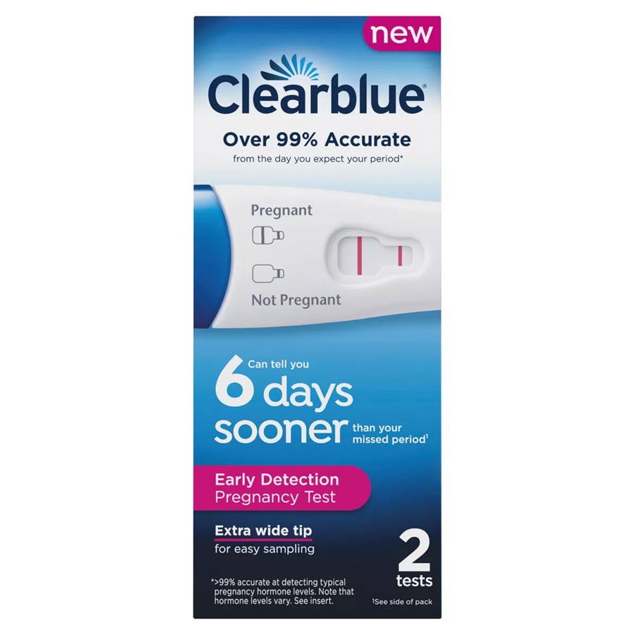 Clearblue Early Detection Pregnancy Test, 2ct