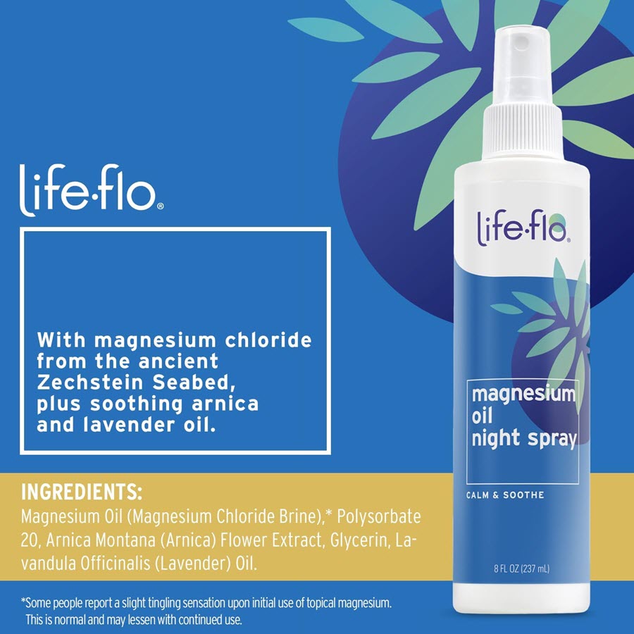 Life-Flo Magnesium Oil Night Spray - 8 fl oz