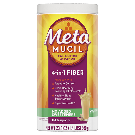 Metamucil Fiber Supplement Powder Original Smooth - 23.3oz, 114 Doses