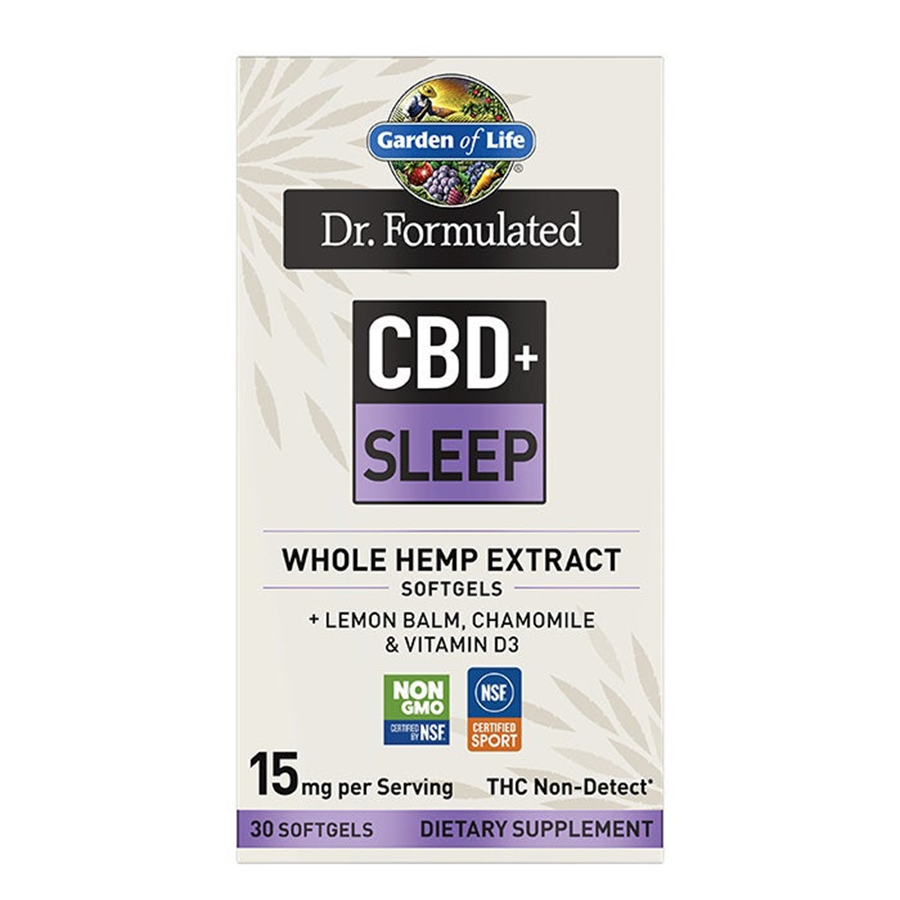 Garden of Life CBD Plus Sleep 15mg,
30ct