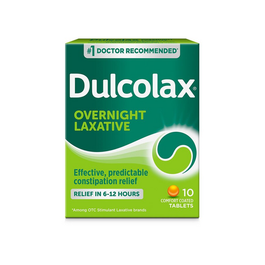 Dulcolax 5 Mg Comfort Coated Laxative Tablets To Relieve Constipation - 10 Ea