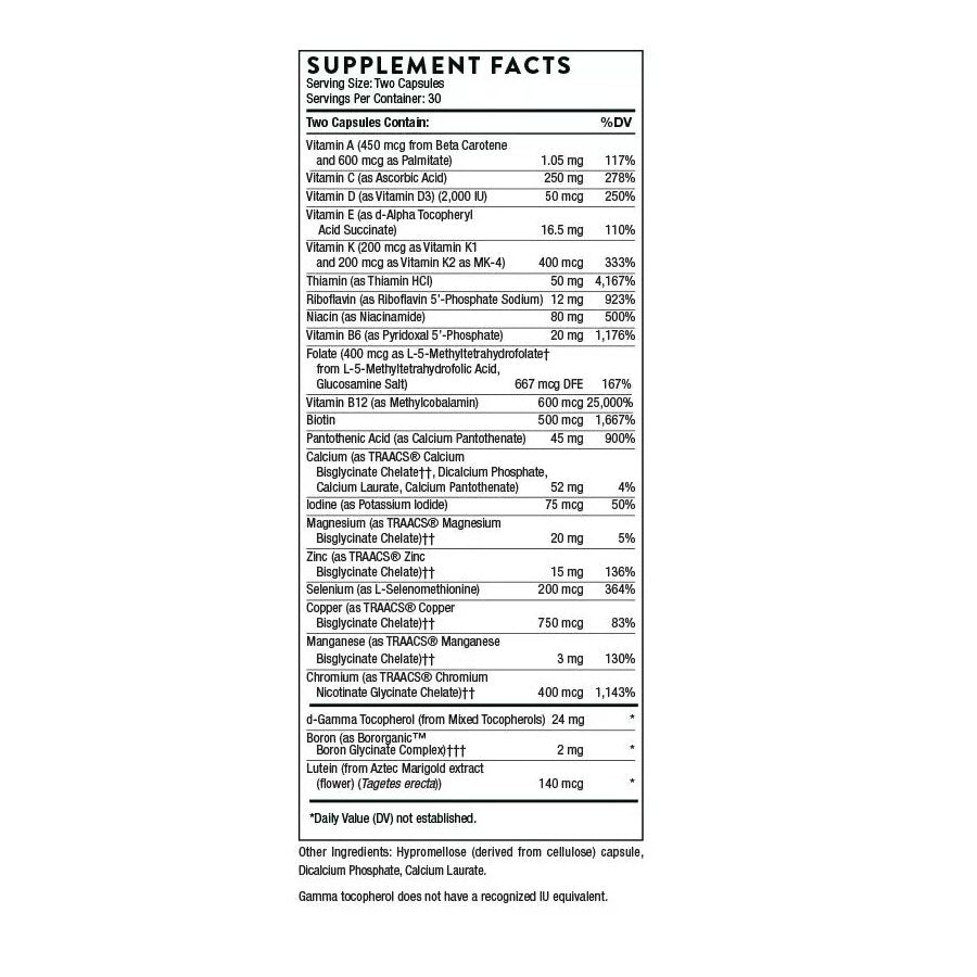 Thorne Basic Nutrients 2/Day 60 Capsules