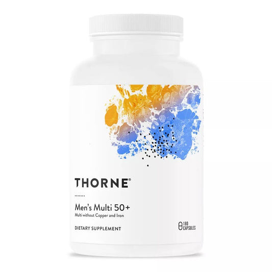 Thorne Men's Multi 50+ - Multi Without Copper and Iron 180 Capsules