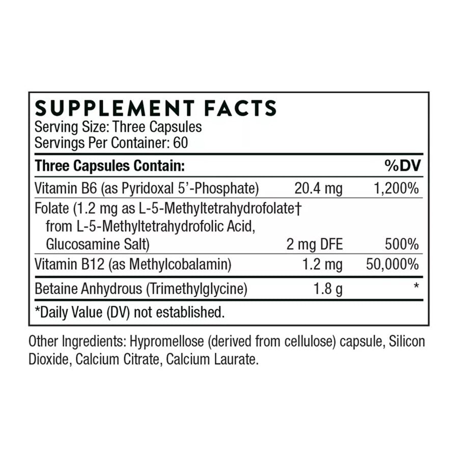 Thorne Methyl-Guard Mthylation Factors 180 Capsules