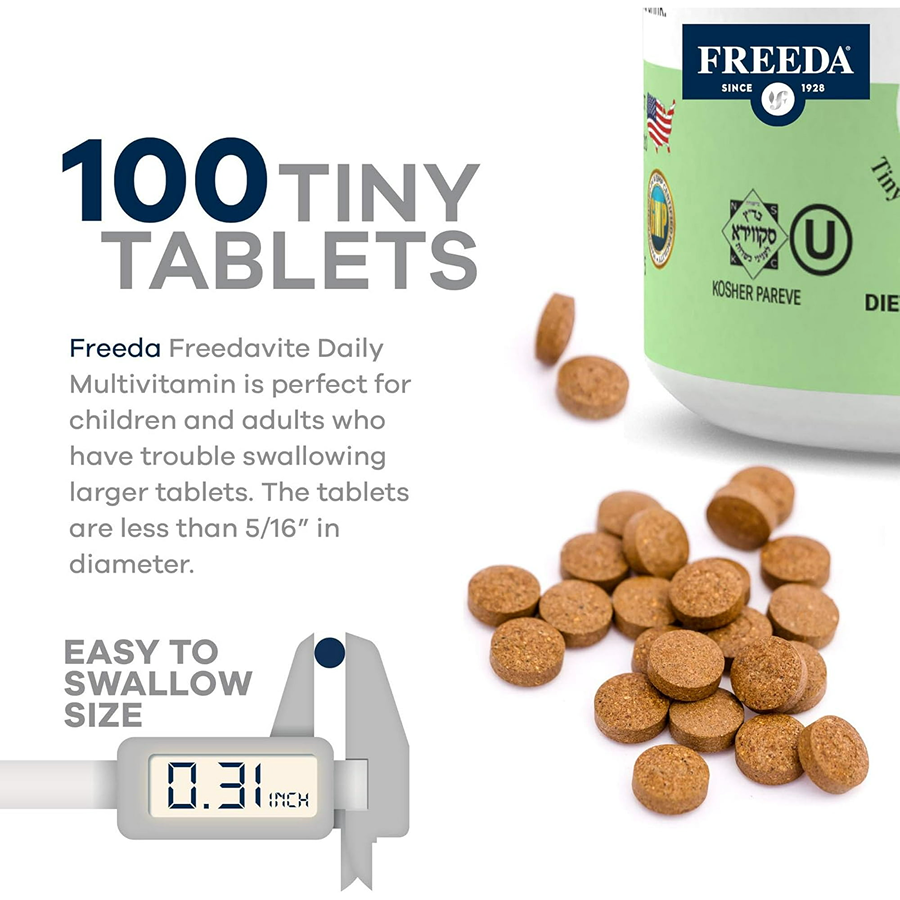 Freeda Freedavite Multi Vitamin Mineral Tiny Tablet, 100 Tablets