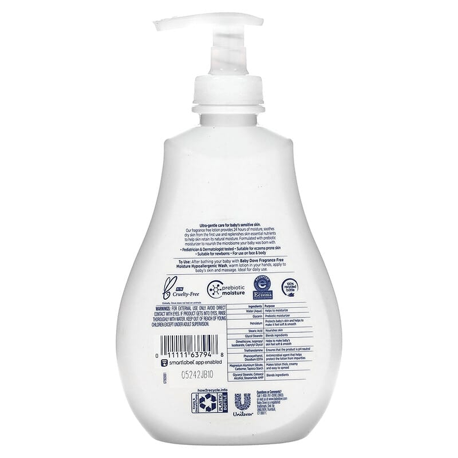 Dove Baby Sensitive Moisture Fragrance-Free Lotion, 13oz