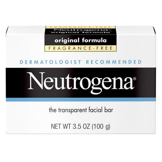 Neutrogena Original Amber Fragrance-Free Facial Cleansing Bar, 3.5oz