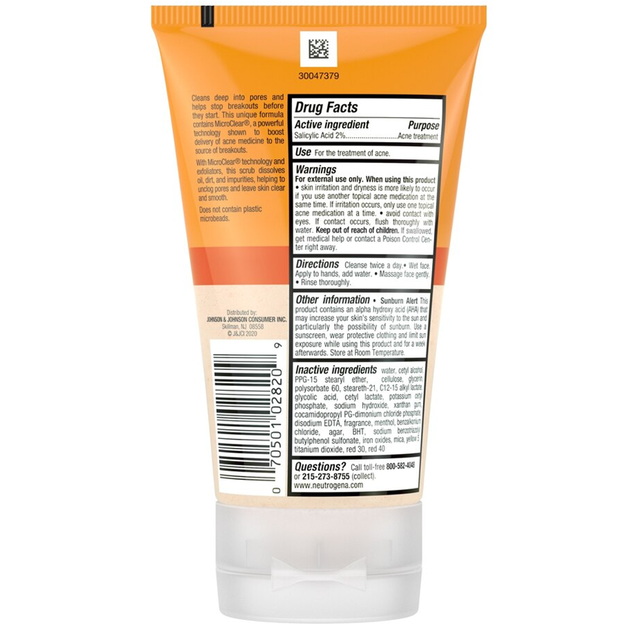 Neutrogena Oil-Free Acne Wash Daily Scrub - 4.2oz