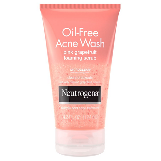 Neutrogena Oil-Free Acne Wash Pink Grapefruit Foaming Scrub - 4.2 fl oz