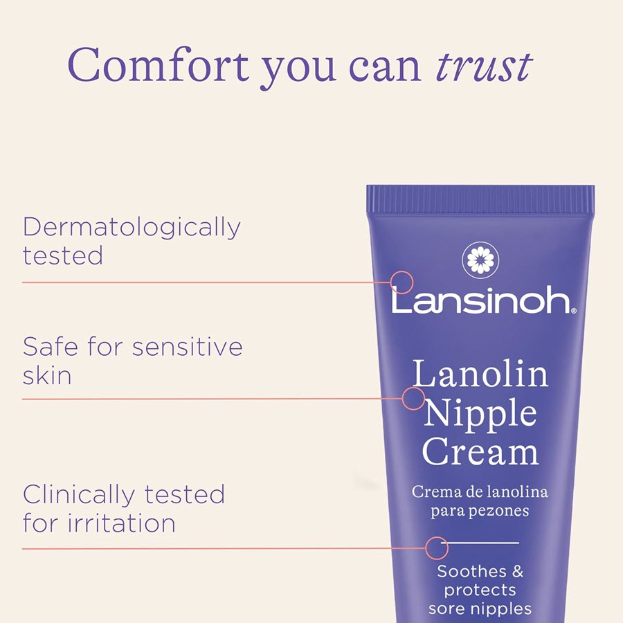 Lansinoh Lanolin Nipple Cream for Breastfeeding Essentials - 1.41oz (40g)